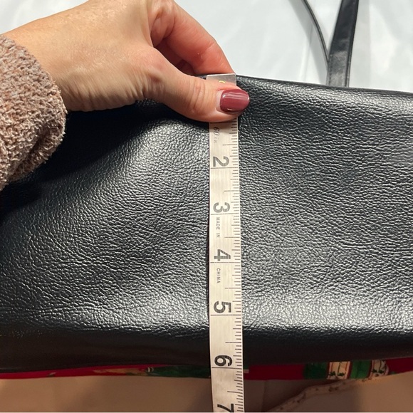 Christmas Teddy BEAR TOTE BAG RED Green cotton Tree gift Santa holiday 13”x19” - Picture 6 of 16